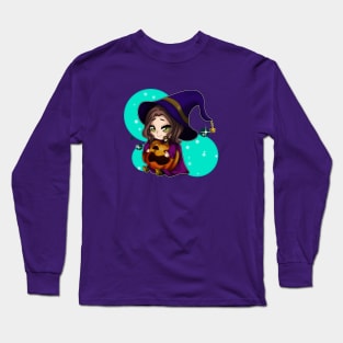 witch hug pumpkin Long Sleeve T-Shirt